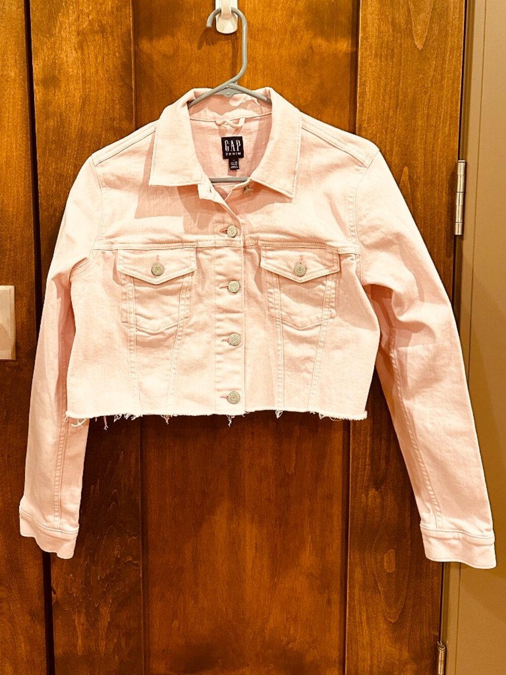 GAP PINK DENIM JACKET MEDIUM